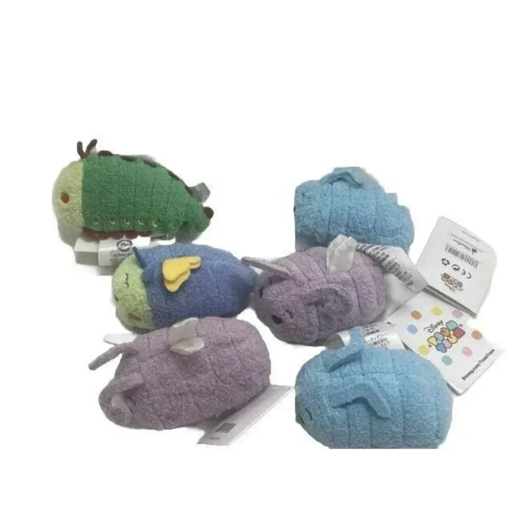 DISNEY TSUM PLUSH SET OF 6 A BUGS LIFE FLIK PRINCESS DOT HEIMLICH RETIRED RARE
